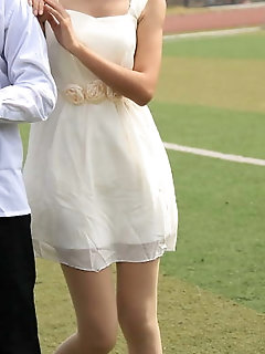 Korean college girls in pantyhose